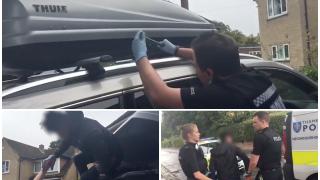 Шофьор: Карам си, а изведнъж от багажника на покрива стърчи крак