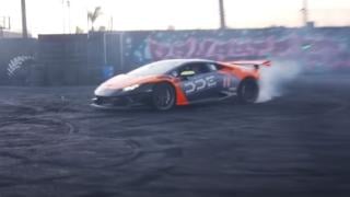 Вижте как много як дрифт с Lamborghini завърши с ефектен пожар ВИДЕО