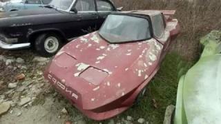 Екземпляр на единствената българска спортна кола гние в забрава в София СНИМКИ