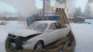 Шофьори от Якутия разкриха незаменими трикове как да си топлим колата ВИДЕО
