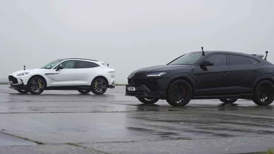 Сравниха Aston Martin DBX707 и Lamborghini Urus в бясна драг битка ВИДЕО