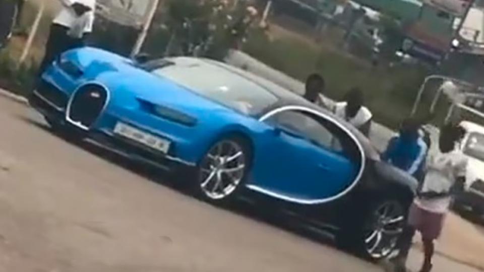 Не е истина: Bugatti Chiron за $3 млн. се наложи да бъде бутан на пътя ВИДЕО