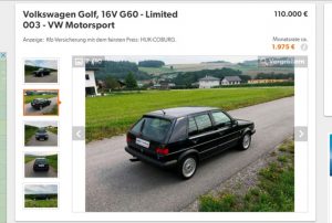 Golf на 30 години струва 110 000 евро (СНИМКИ)