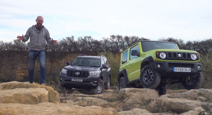 Вижте епичната офроуд битка между Suzuki Jimny и Toyota Land Cruiser Prado (ВИДЕО)