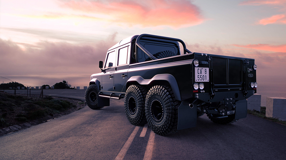 "Черната мамба": един много рядък проект на базата на Land Rover Defender" 6×6