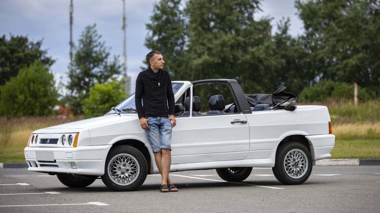 Вижте как изглежда редкият експортен кабриолет Lada "Наташа" ВИДЕО