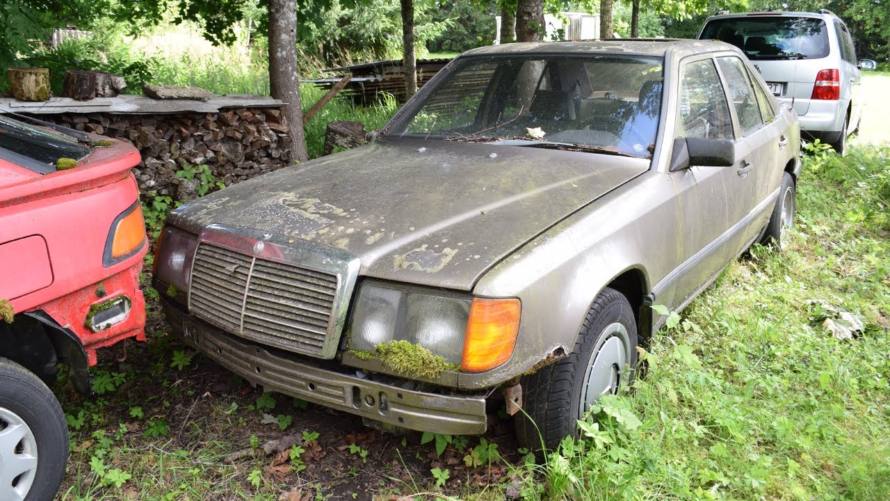 Ще запали ли Mercedes-Benz W124, изоставен от 16 години ВИДЕО