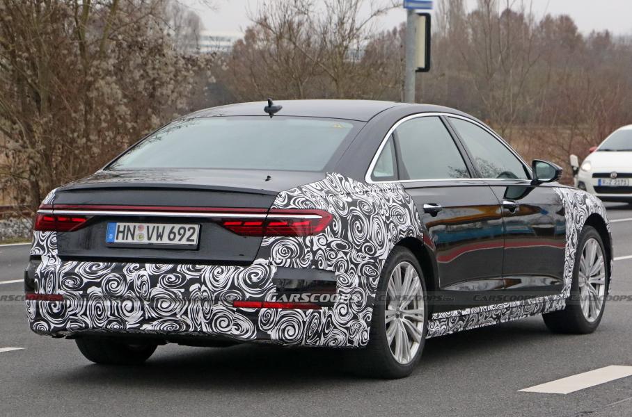 Публикуваха първите шпионски СНИМКИ на новия Audi A8