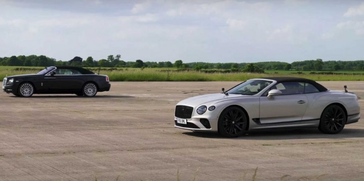 Bentley срещу Rolls-Royce в необичайна и скъпа драг гонка ВИДЕО