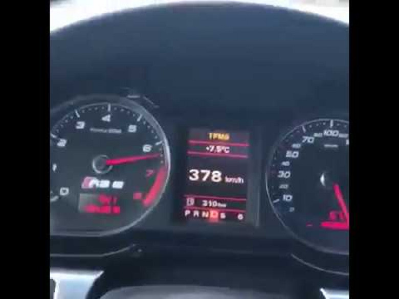Като изтребител! Откачен джигит ускори с  Audi RS6 до  378 км/ч (ВИДЕО)