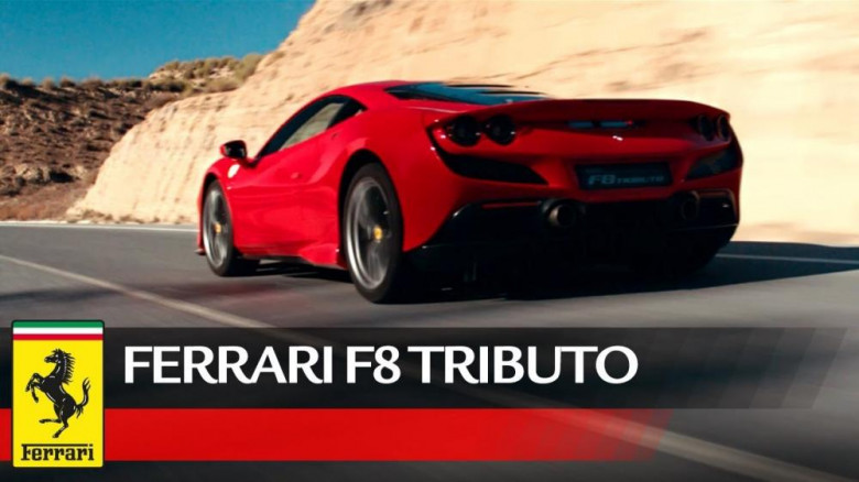 Вижте нагледно какъв звяр на пътя е новият Ferrari F8 Tributo (ВИДЕО)