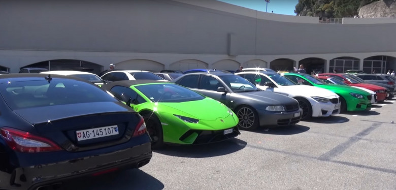 Уникално ВИДЕО: Наказателният паркинг в Монте Карло е като автосалон