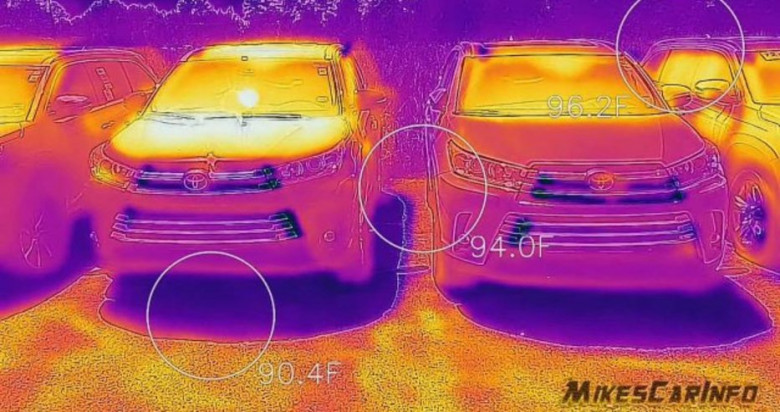 Черно и бяло: Kолко се нагряват различните автомобили на слънце ВИДЕО