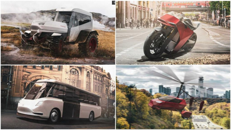Фантазии на тема "Тесла": Мотори, автобуси и трактори СНИМКИ
