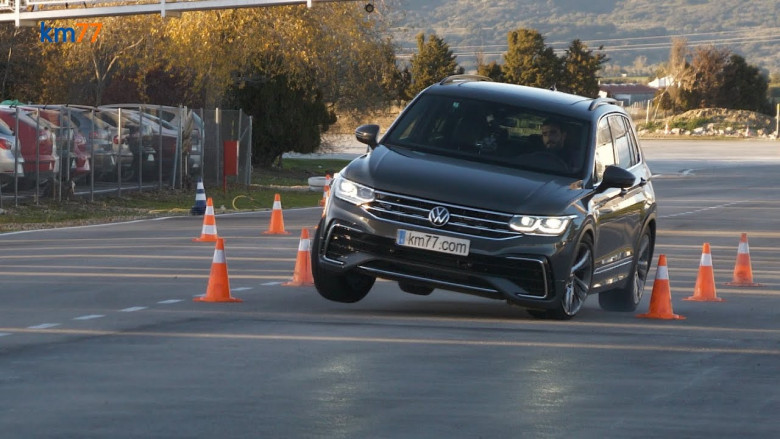 Volkswagen Tiguan отвя Golf при изпълнението на трудния лосов тест ВИДЕО
