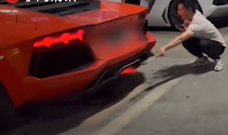 Мъж с Lamborghini взриви мрежата с дивотията, която направи ВИДЕО