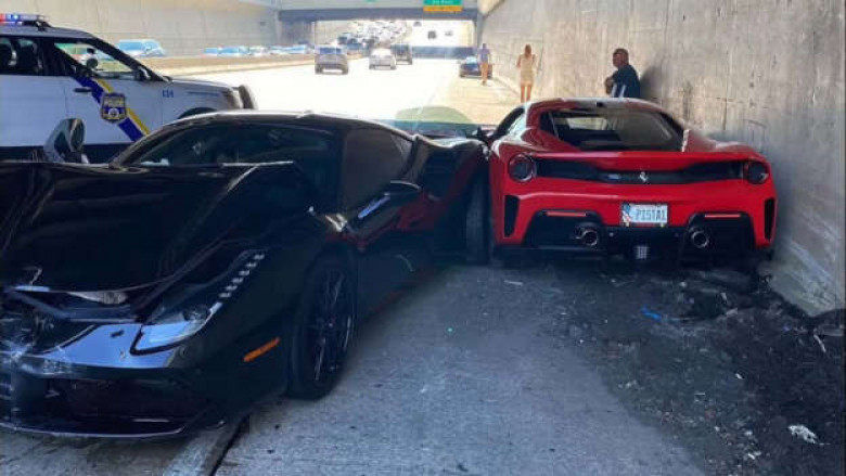 ВИДЕО запечата катастрофа между три автомобила Ferrari
