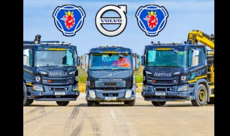 Вижте зрелищна гонка между камионите Volvo и Scania ВИДЕО