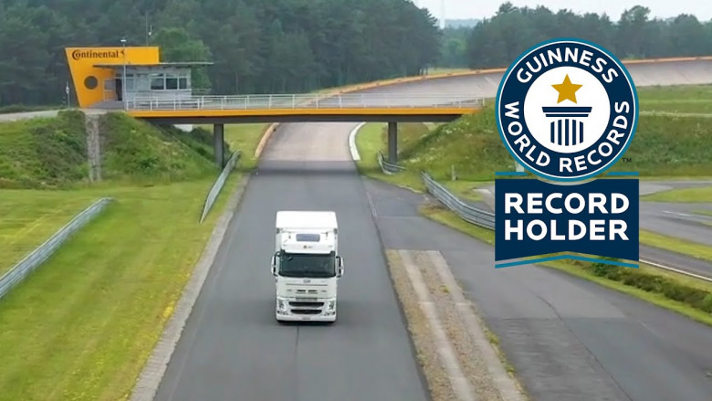 Електрически камион постави рекорд за пробег с едно зареждане ВИДЕО