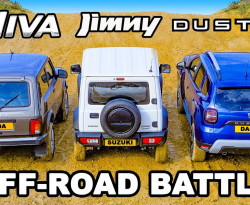 Страшна схватка: Нива срещу Suzuki Jimny и Dacia Duster ВИДЕО