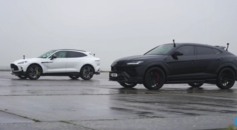 Сравниха Aston Martin DBX707 и Lamborghini Urus в бясна драг битка ВИДЕО
