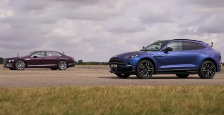 Зрелищно ВИДЕО: Нови и мощни Aston Martin и Bentley бяха сравнени в бясна драг гонка
