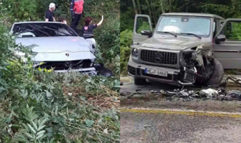 Кой кого: Lamborghini, G-Klasse и стара Lada се удариха една в друга