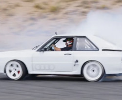 Зрелищно ВИДЕО: Кен Блок подкара бясно Audi Quattro, превърнато в "турбо чудовище"