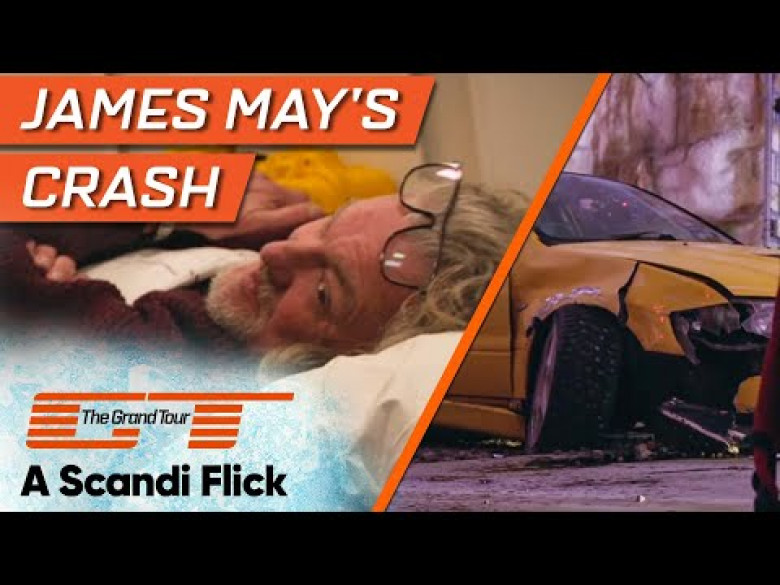 Джеймс Мей от Top Gear и The Grand Tour катастрофира лошо, заби се в стена ВИДЕО