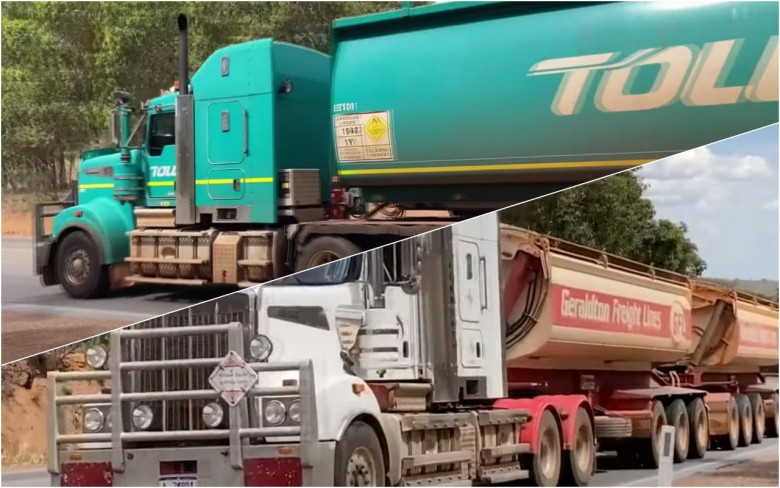 Омагьосващо: Много дългите автовлакове в Австралия ВИДЕО