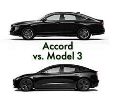 Експерти сравниха разходите за електромобила Tesla Model 3 и хибрида Honda Accord